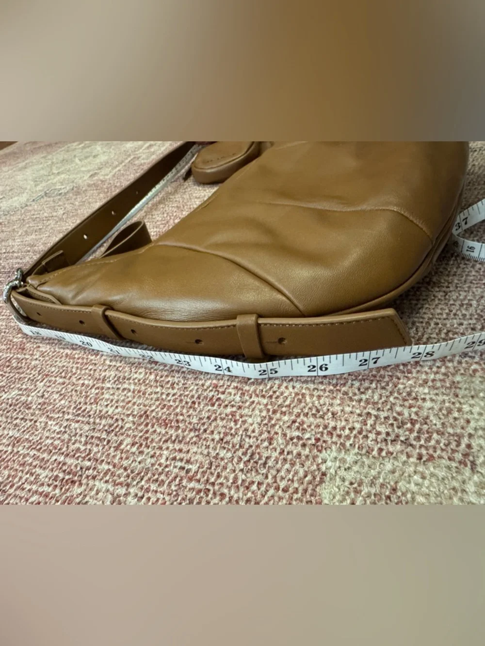 Cole Haan Womens' Quilted soft leather Hobo Bag - New Caramel